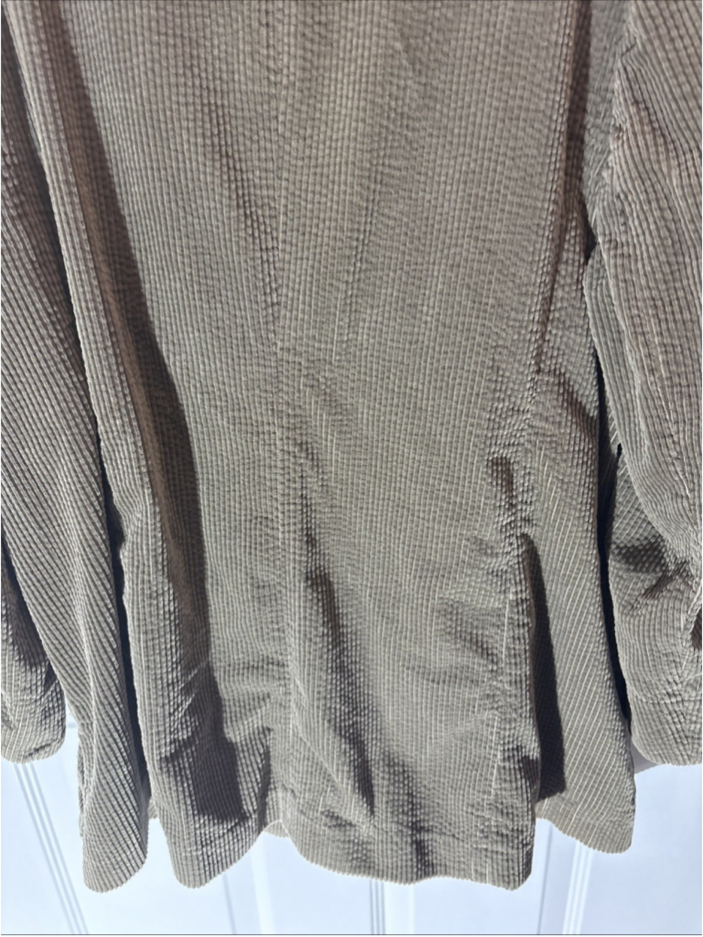 J. Jill Olive Green 100% Cotton Women's Jacket 2X 1138 - Picture 11 of 16